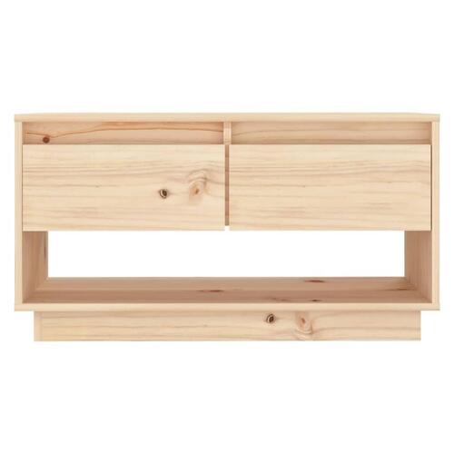 Tv-bord 74x34x40 cm massivt fyrretræ