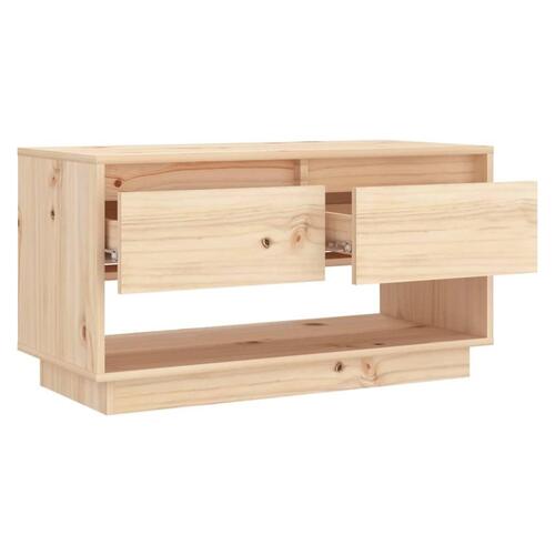Tv-bord 74x34x40 cm massivt fyrretræ