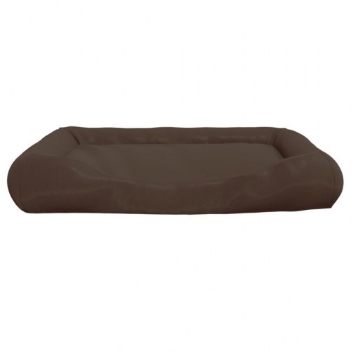 Hundeseng med puder 115x100x20 cm oxfordstof brun