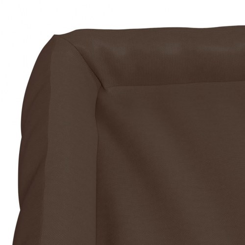 Hundeseng med puder 115x100x20 cm oxfordstof brun