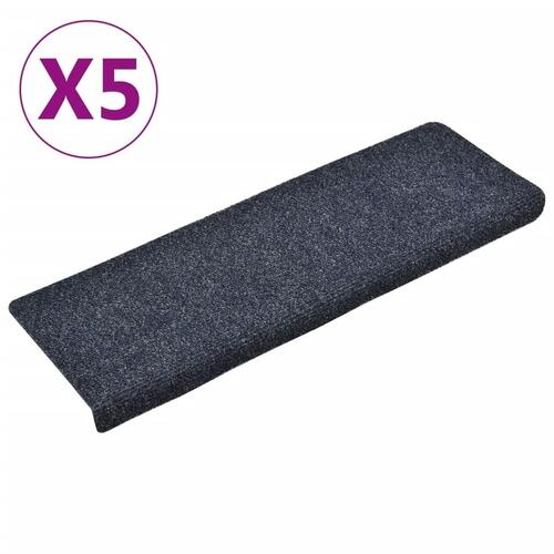 5 stk. trappemåtter 65x21x4 cm tuftet antracitgrå