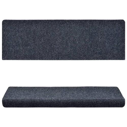 5 stk. trappemåtter 65x21x4 cm tuftet antracitgrå