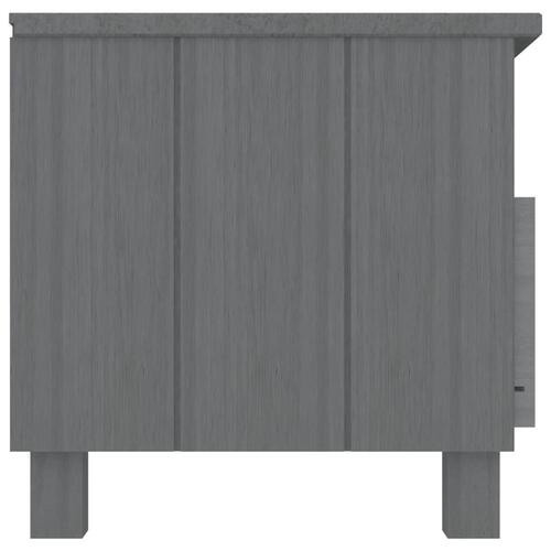 Tv-skab HAMAR 106x40x40 cm massivt fyrretræ mørkegrå