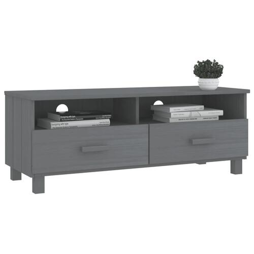 Tv-skab HAMAR 106x40x40 cm massivt fyrretræ mørkegrå