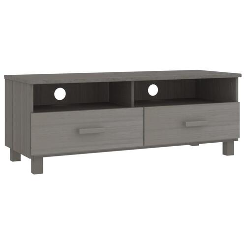 Tv-skab HAMAR 106x40x40 cm massivt fyrretræ lysegrå