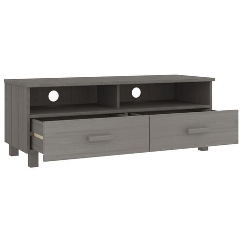 Tv-skab HAMAR 106x40x40 cm massivt fyrretræ lysegrå