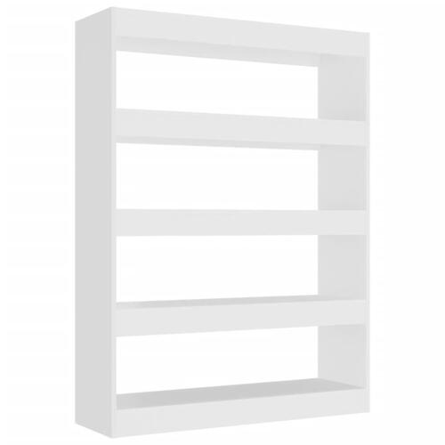 Bogreol/rumdeler 100x30x135 cm fyrretræ hvid