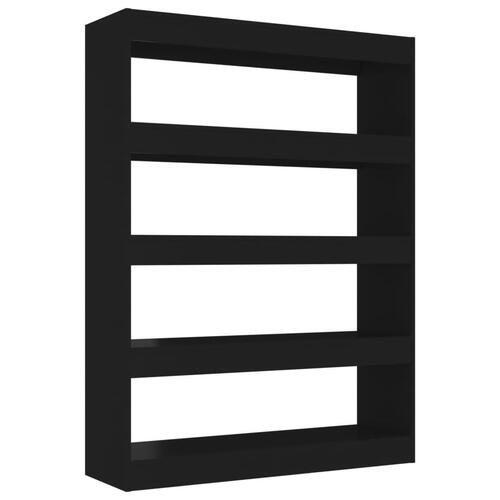 Bogreol/rumdeler 100x30x135 cm sort