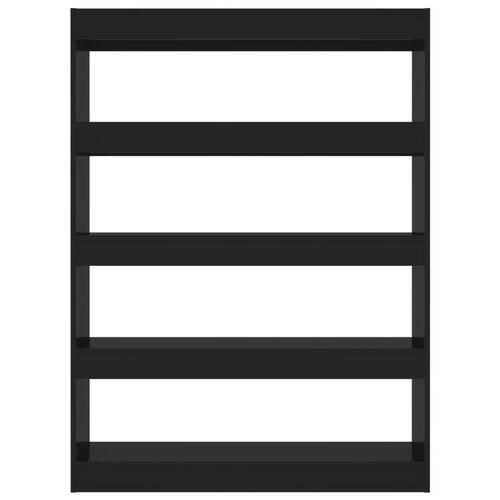 Bogreol/rumdeler 100x30x135 cm sort