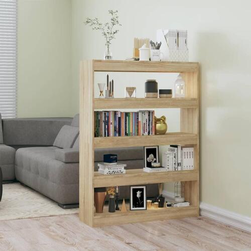 Bogreol/rumdeler 100x30x135 cm sonoma-eg