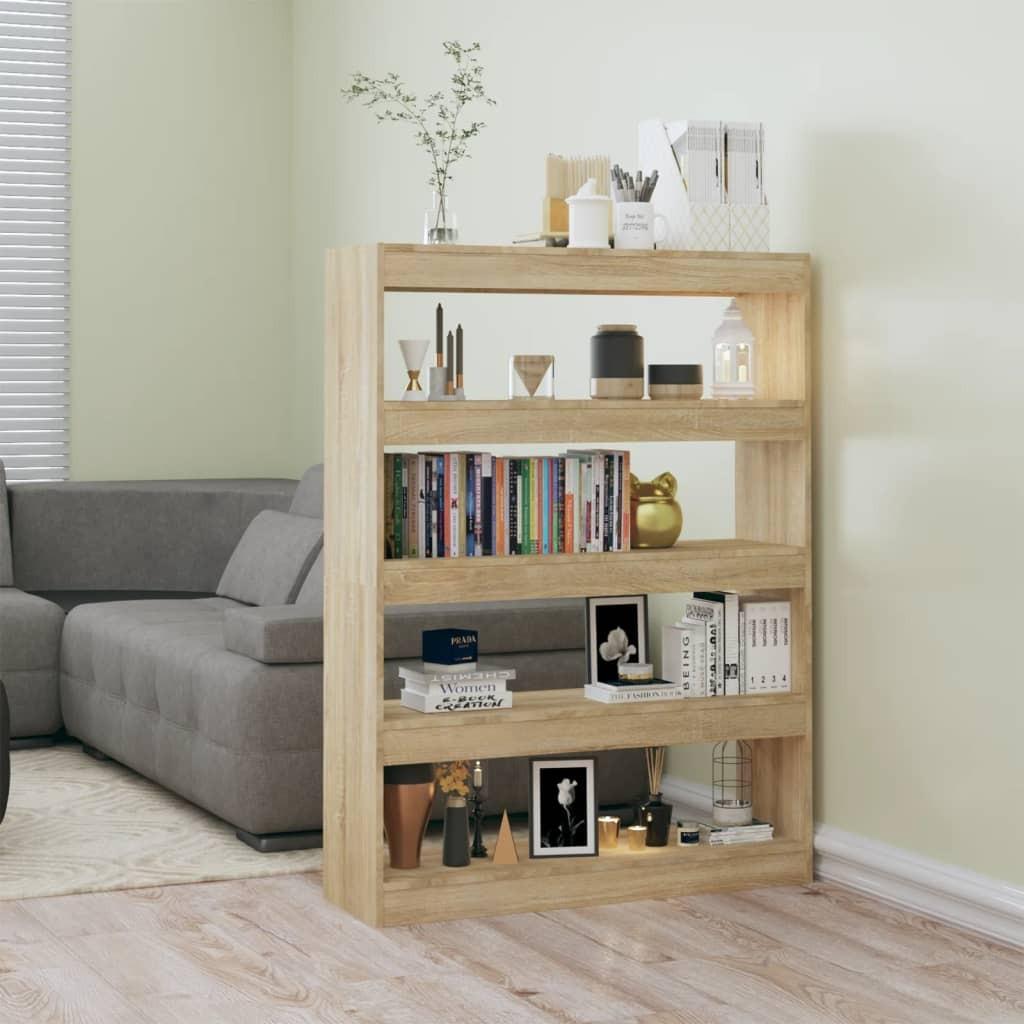 Bogreol/rumdeler 100x30x135 cm sonoma-eg