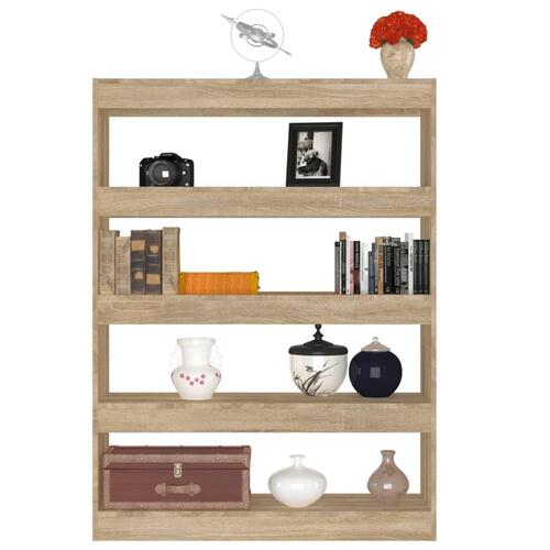 Bogreol/rumdeler 100x30x135 cm sonoma-eg