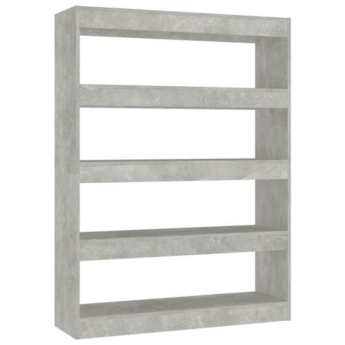 Bogreol/rumdeler 100x30x135 cm betongrå
