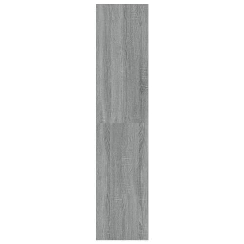 Bogreol/rumdeler 100x30x135 cm grå sonoma-eg
