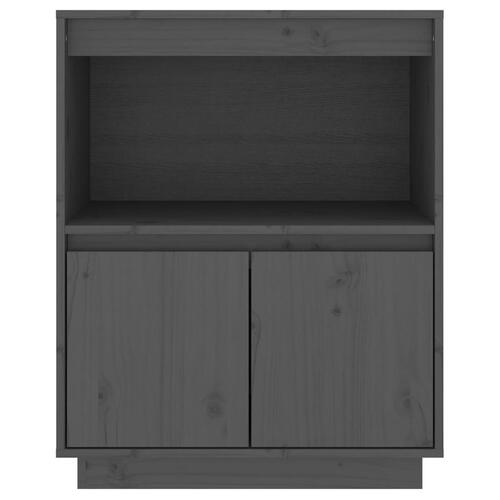 Skænk 60x34x75 cm massivt fyrretræ grå