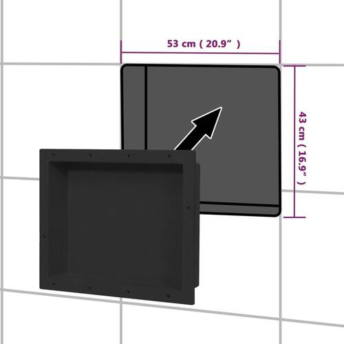 Bruseniche 41x51x10 cm mat sort