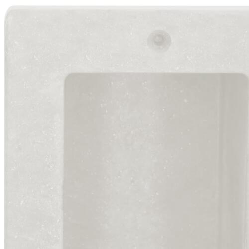 Bruseniche med 2 rum 41x51x10 cm mat hvid