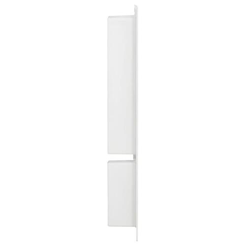 Bruseniche med 2 rum 41x69x9 cm mat hvid