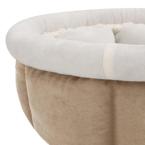 Hundeseng 59x59x24 cm beige