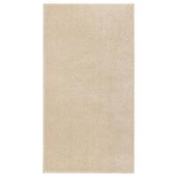 Gulvtæppe 80x150 cm kort luv beige