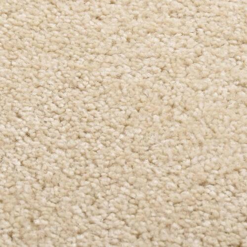 Gulvtæppe 80x150 cm kort luv beige