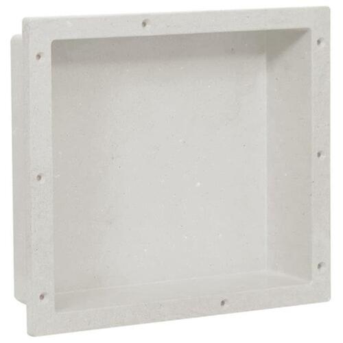 Bruseniche 41x36x10 cm mat hvid