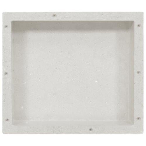 Bruseniche 41x36x10 cm mat hvid