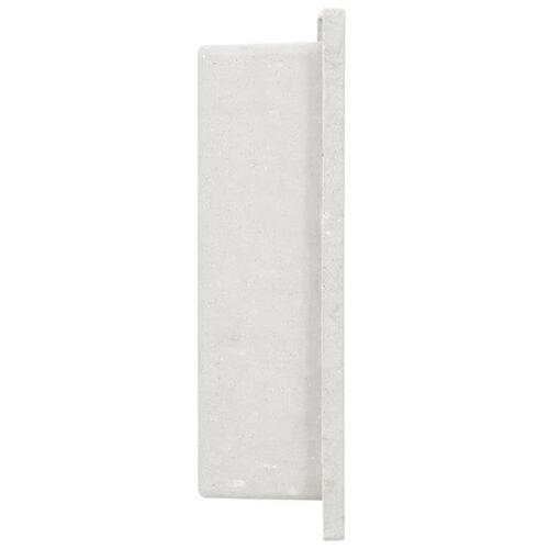 Bruseniche 41x36x10 cm mat hvid
