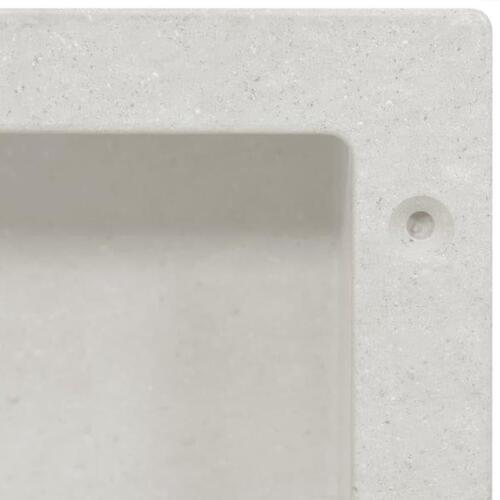 Bruseniche 41x36x10 cm mat hvid