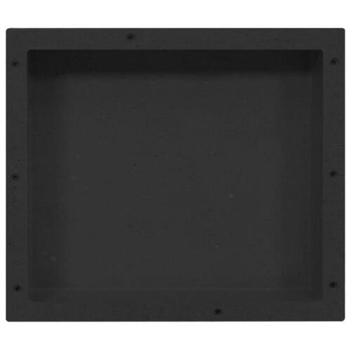 Bruseniche 41x36x10 cm mat sort