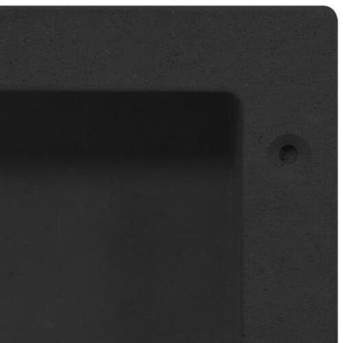 Bruseniche 41x36x10 cm mat sort