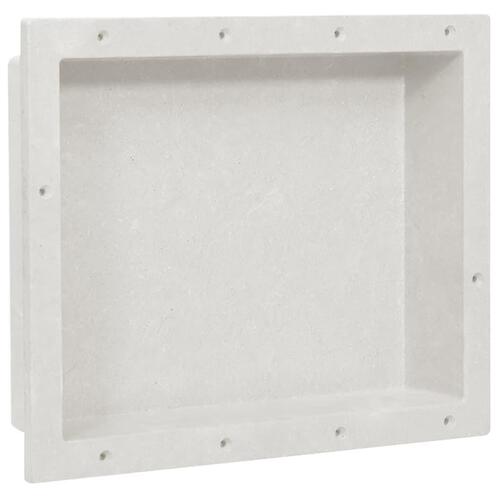 Bruseniche 41x51x10 cm mat hvid