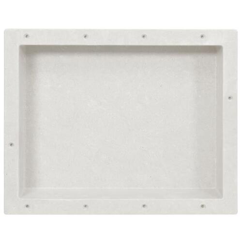 Bruseniche 41x51x10 cm mat hvid