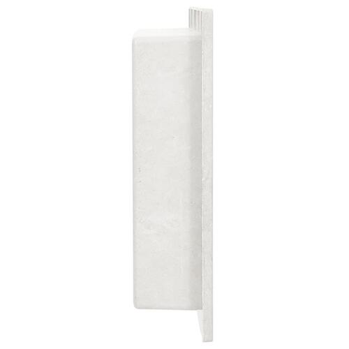 Bruseniche 41x51x10 cm mat hvid