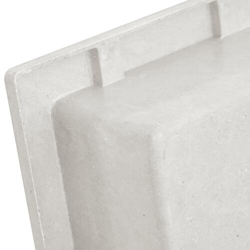 Bruseniche 41x51x10 cm mat hvid