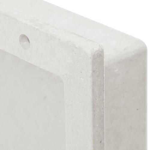 Bruseniche 41x51x10 cm mat hvid