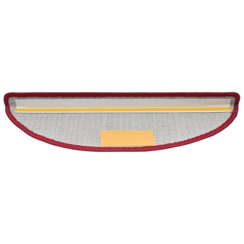 Trappemåtter 10 stk. 65x28 cm bordeaux