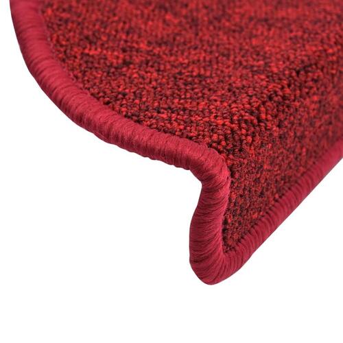 Trappemåtter 10 stk. 65x28 cm bordeaux