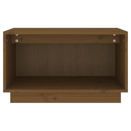 Tv-bord 60x35x35 cm massivt fyrretræ gyldenbrun