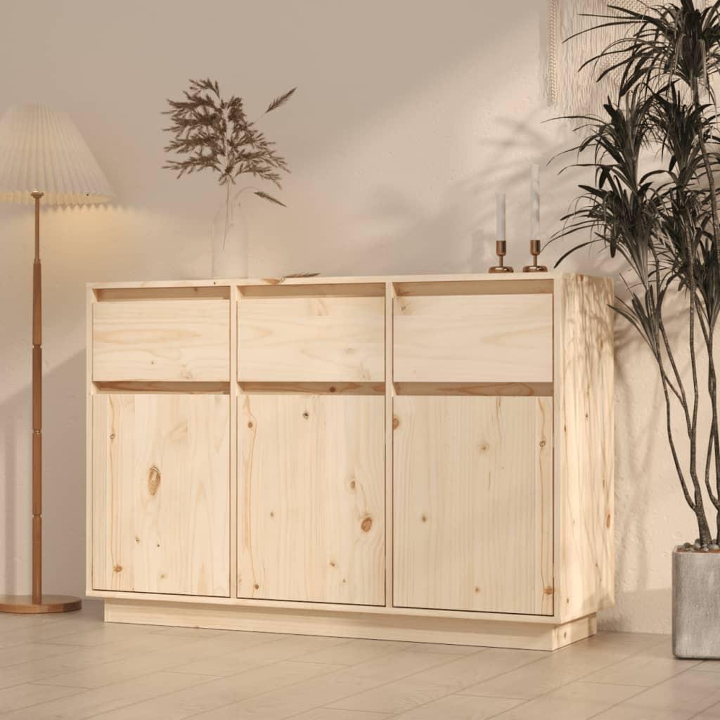Skænk 110x34x75 cm massivt fyrretræ