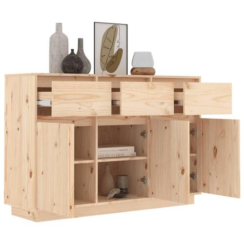 Skænk 110x34x75 cm massivt fyrretræ