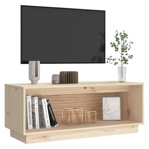 Tv-bord 90x35x35 cm massivt fyrretræ