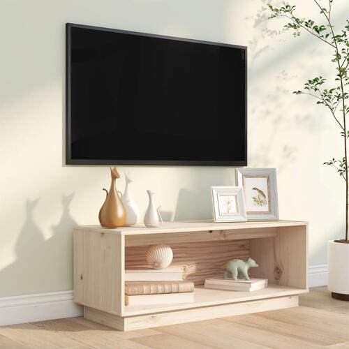 Tv-bord 90x35x35 cm massivt fyrretræ
