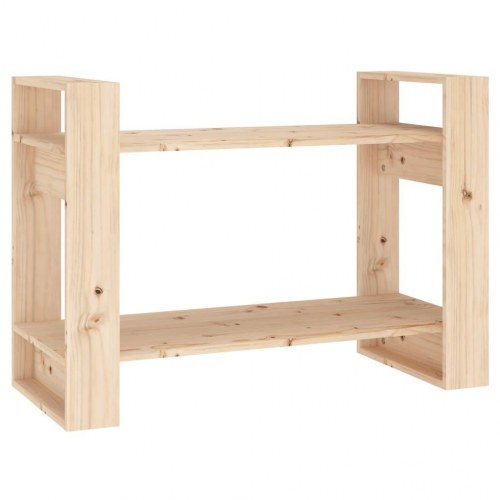 Bogreol/rumdeler 80x35x56,5 cm massivt fyrretræ