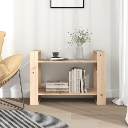 Bogreol/rumdeler 80x35x56,5 cm massivt fyrretræ
