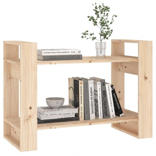 Bogreol/rumdeler 80x35x56,5 cm massivt fyrretræ