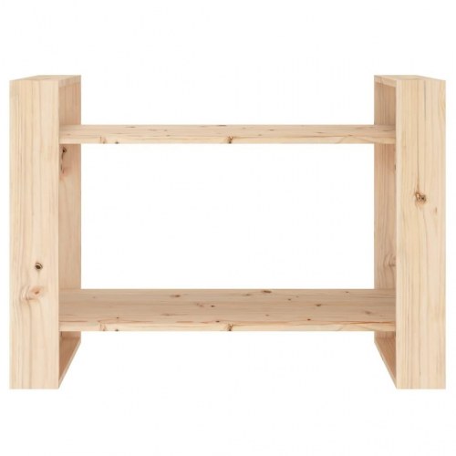 Bogreol/rumdeler 80x35x56,5 cm massivt fyrretræ