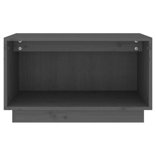 Tv-bord 60x35x35 cm massivt fyrretræ grå