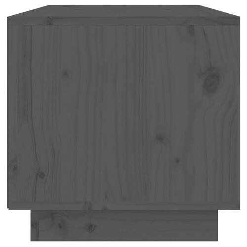 Tv-bord 60x35x35 cm massivt fyrretræ grå