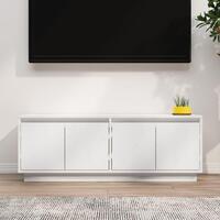 Tv-bord 110x34x40 cm massivt fyrretræ hvid